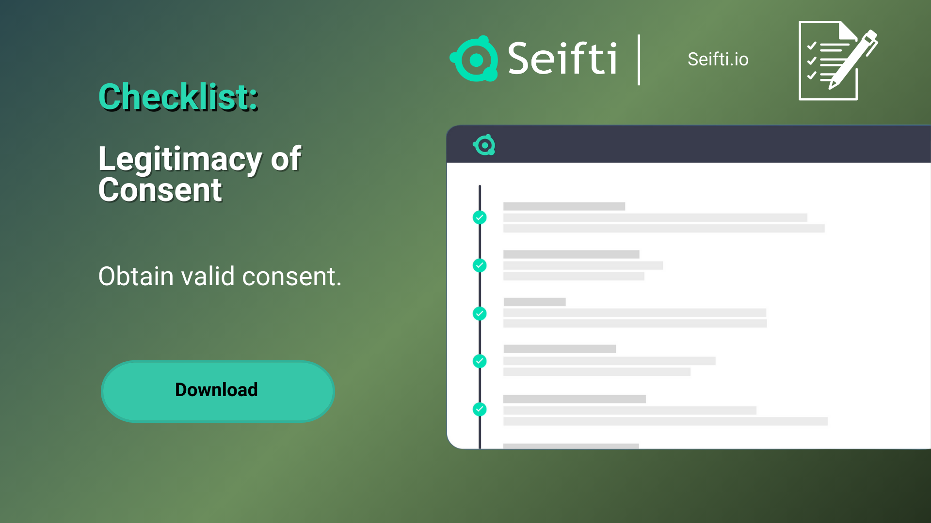 Consent Checklist